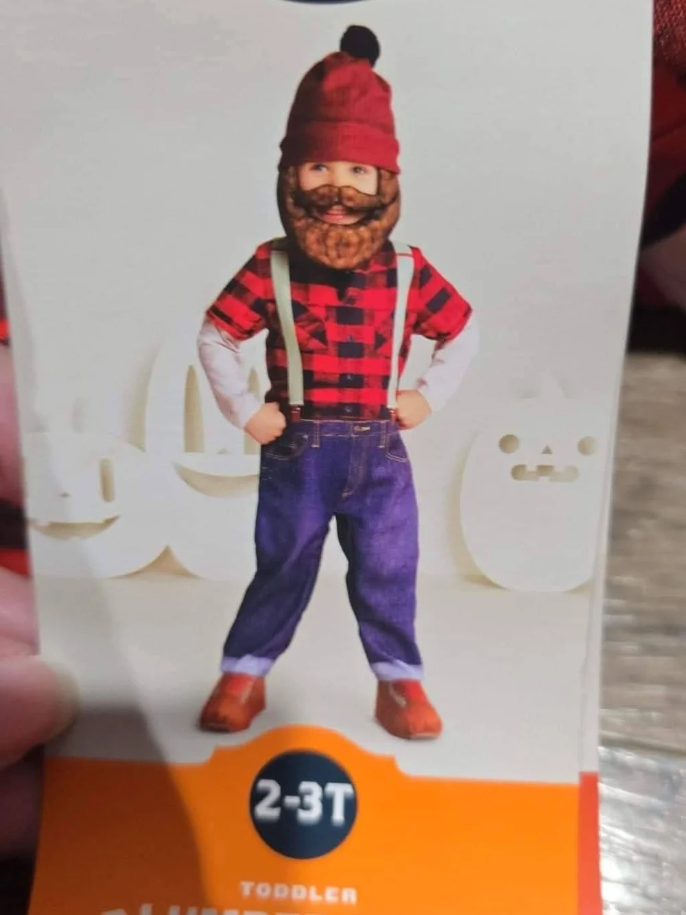 Kids Lumberjack Overalls Costume - Red Plaid & Blue Jean Look
